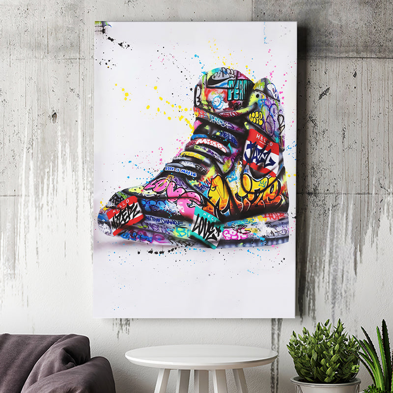Travis Scott Sneaker Art Poster Canvas Wall Decor For Boys Room ▻  OutletTrends.com ▻ Free Shipping ▻ Up to 70% OFF